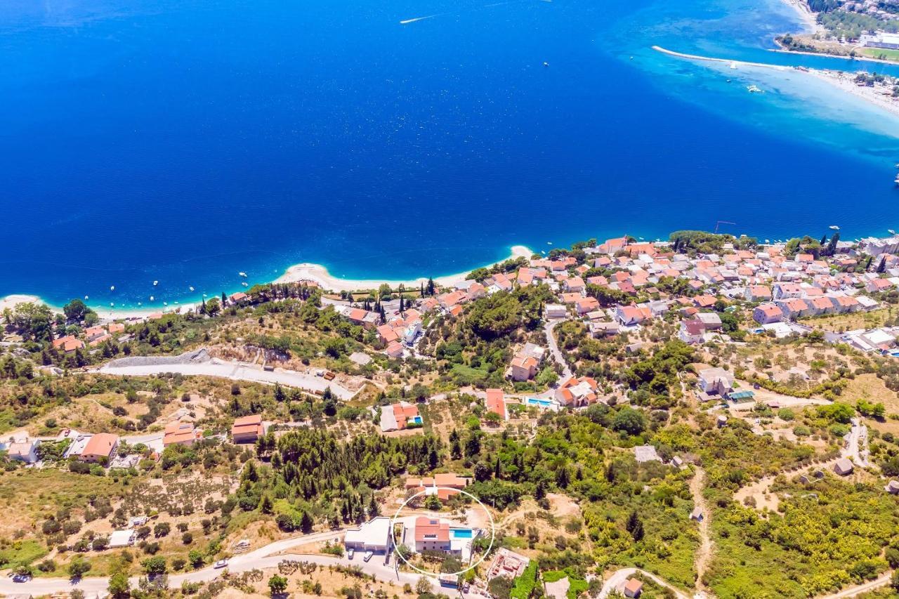 Villa Belvedere With Heated Pool, Billiards, Media Room, Sea Views,10 Pax Omiš Exterior foto