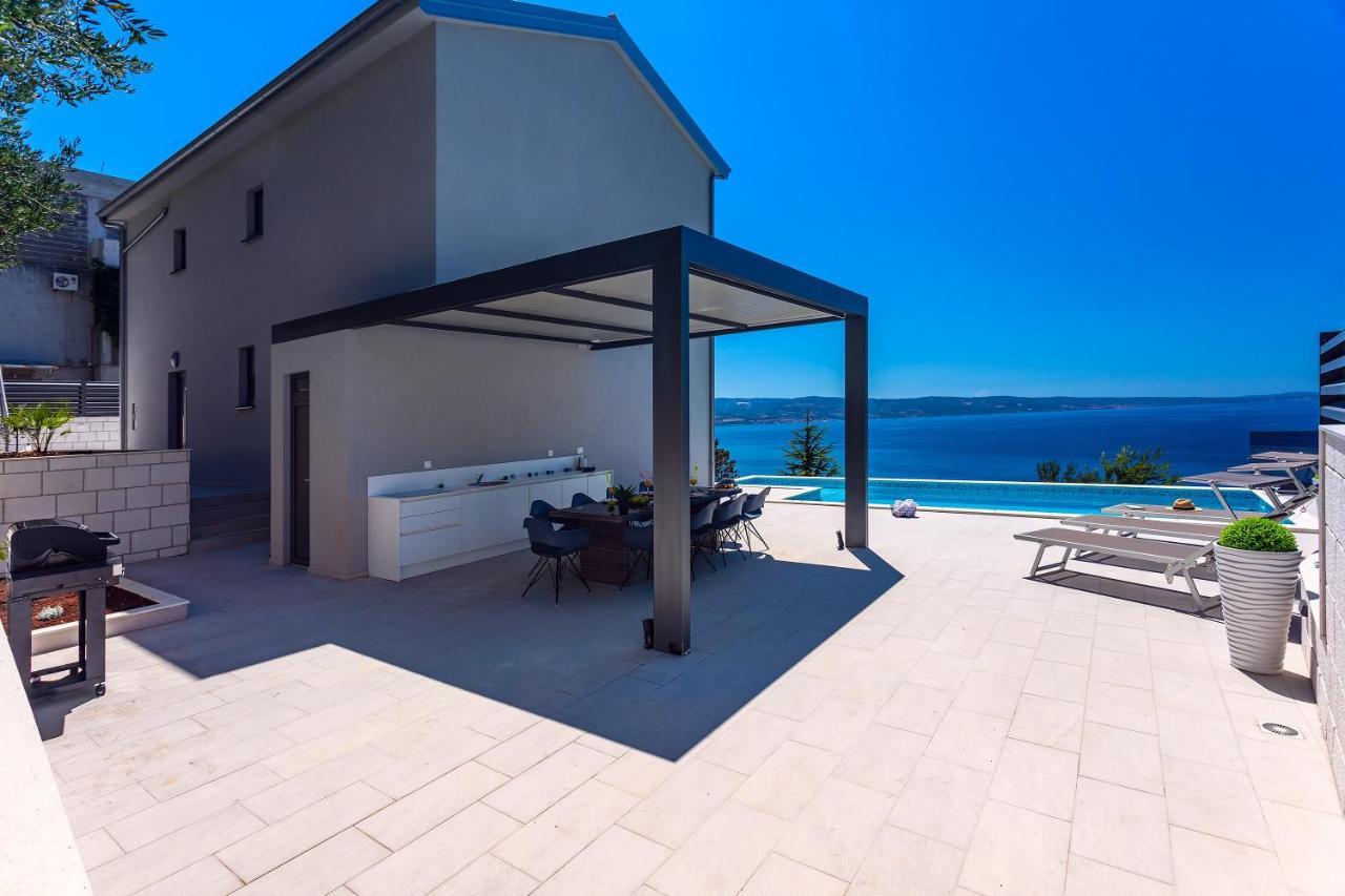 Villa Belvedere With Heated Pool, Billiards, Media Room, Sea Views,10 Pax Omiš Exterior foto